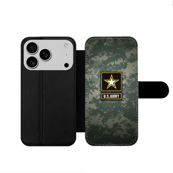Us Army Camo iPhone 17 Wallet Case