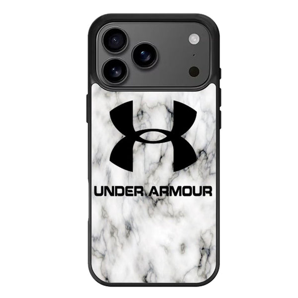 Under Armour White Marble iPhone 17 Case