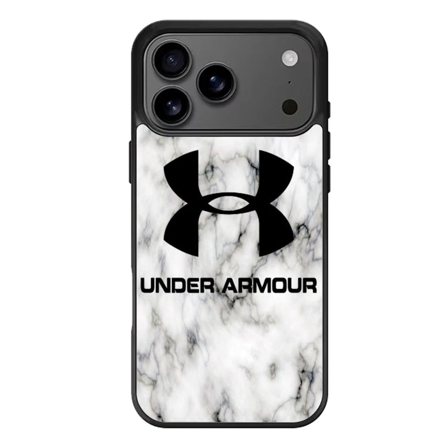 Under Armour White Marble iPhone 17 Case