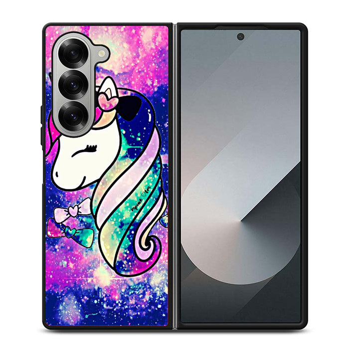 Unicorn Horse Glitter Samsung Z Fold 6 Case