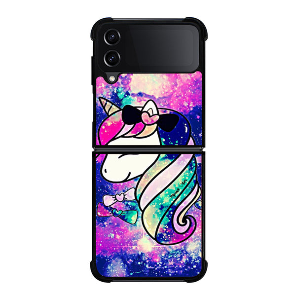 Unicorn Horse Glitter Samsung Z Flip 4 Case