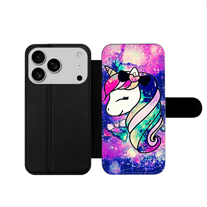 Unicorn Horse Glitter iPhone 17 Wallet Case
