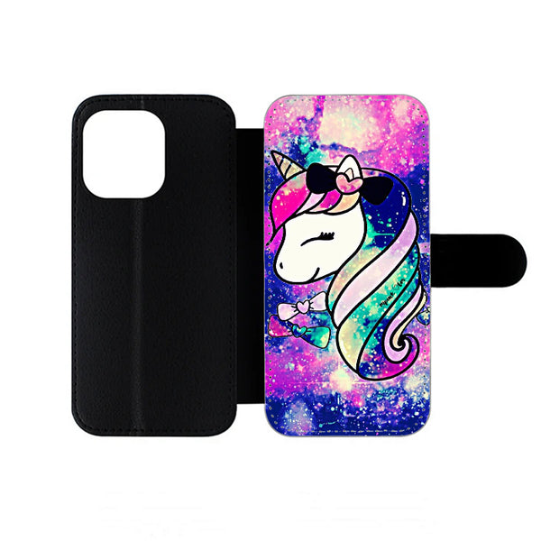 Unicorn Horse Glitter iPhone Wallet Case