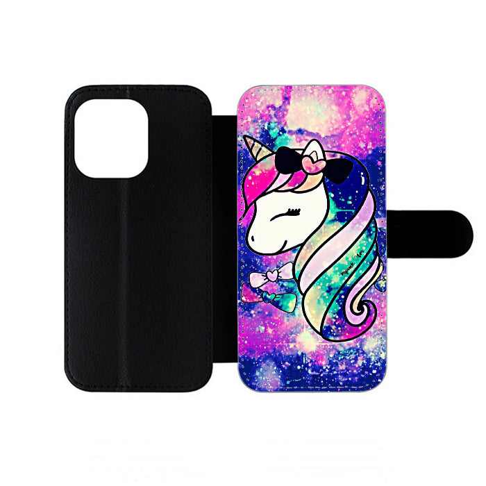 Unicorn Horse Glitter iPhone Wallet Case