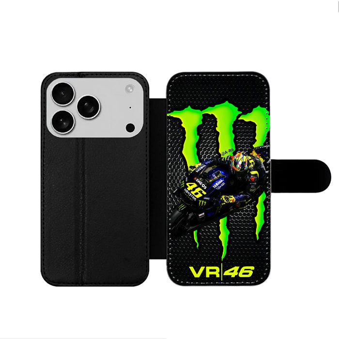 Valentino Rossi Vr46 Monster Energy iPhone 17 Wallet Case