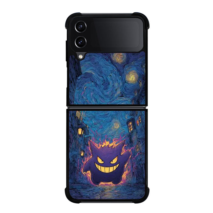 Van Gogh Gengar Pokemon Samsung Z Flip Case