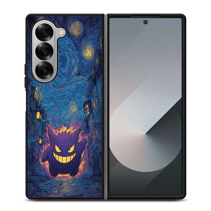 Van Gogh Gengar Pokemon Samsung Z Fold 6 Case
