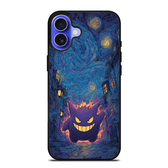 Van Gogh Gengar Pokemon iPhone 16 Case