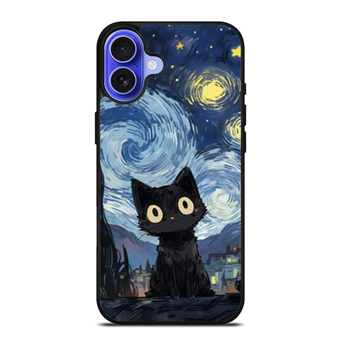 Van Googh Cat Meme iPhone 16 Case
