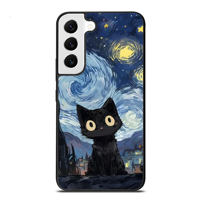 Van Googh Cat Meme Samsung S21 Case