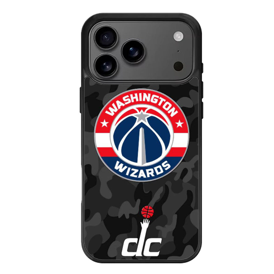 Washington Wizards Black Camo iPhone 17 Case