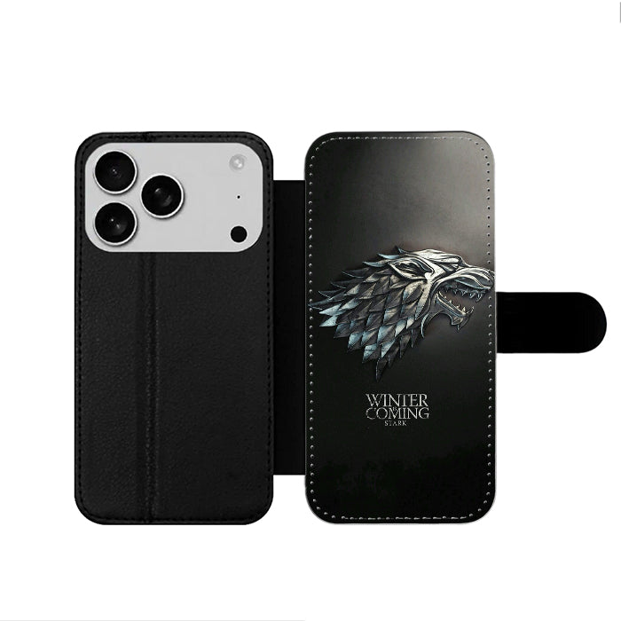 Winter Is Coming House Stark iPhone 17 Wallet Case