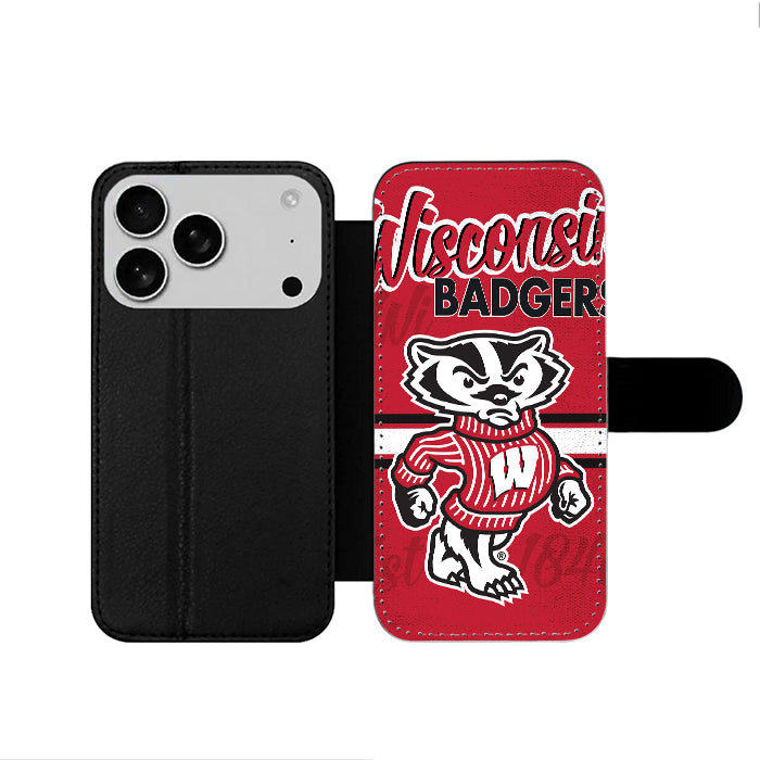 Wisconsin Badgers Mascot iPhone 17 Wallet Case