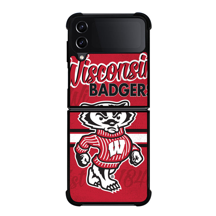 Wisconsin Badgers Mascot Samsung Z Flip 4 Case