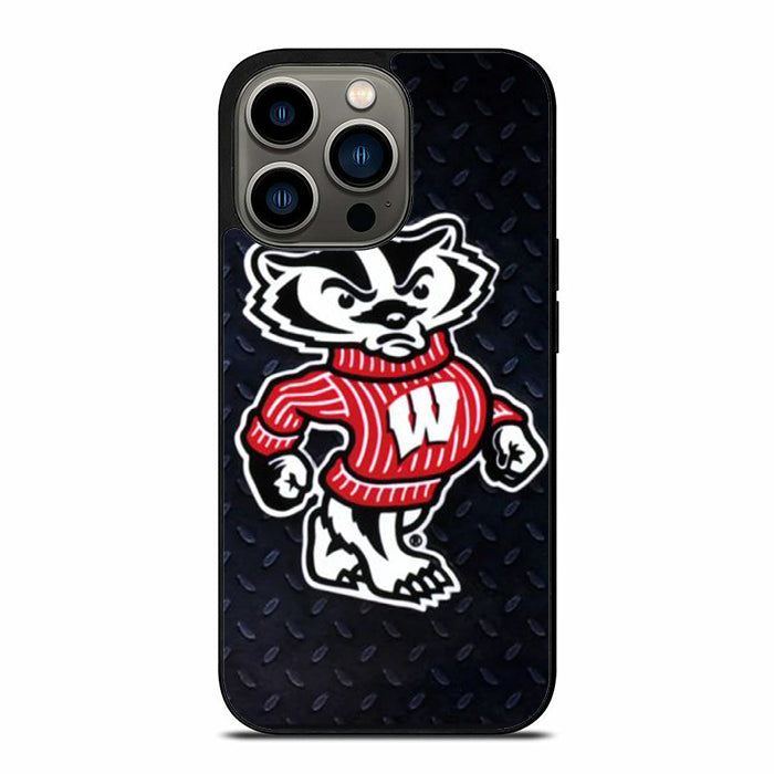 Wsconsin Badger Mascot Steel iPhone 13 Case