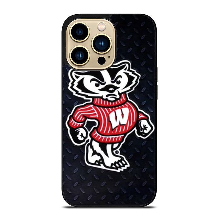 Wsconsin Badger Mascot Steel iPhone 14 Case