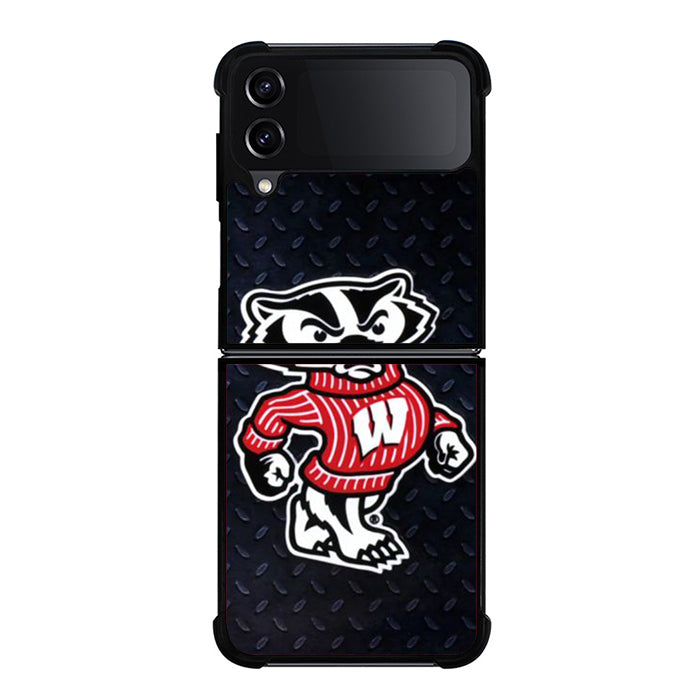 Wsconsin Badger Mascot Steel Samsung Z Flip 4 Case