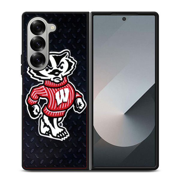 Wsconsin Badger Mascot Steel Samsung Z Fold 6 Case