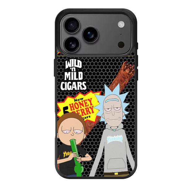 Backwoods Black Rick Morty iPhone 17 Case