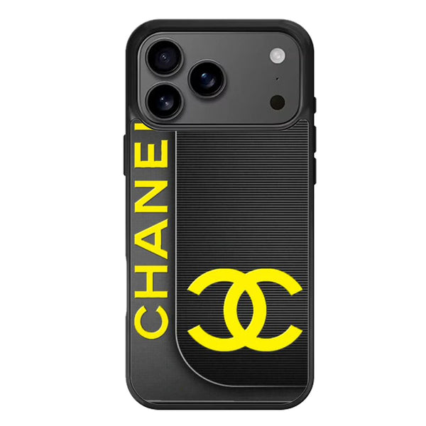 Channel Black Yellow iPhone 17 Case