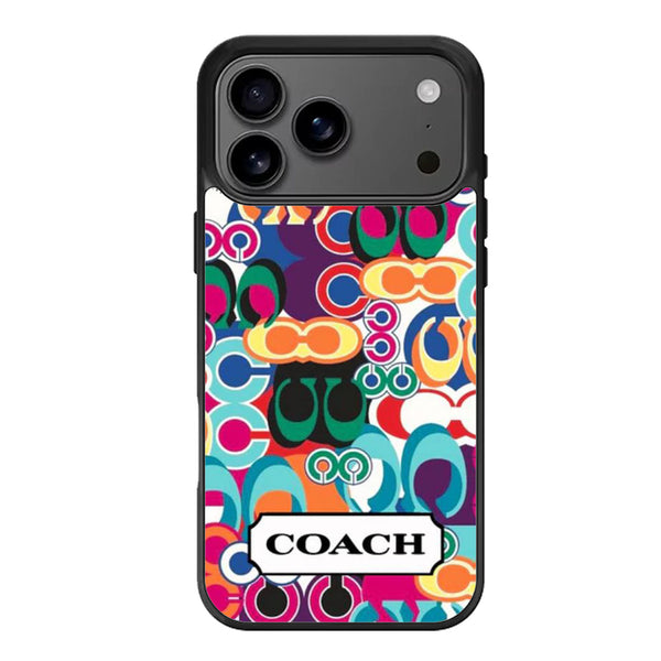 Coach Ny Colorfull Pattern iPhone 17 Case