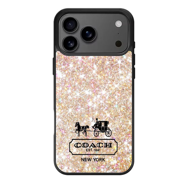 Coach Ny Logo Sparkle iPhone 17 Case