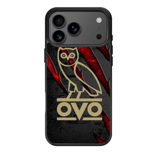Drake Ovo Black Metallic iPhone 17 Case
