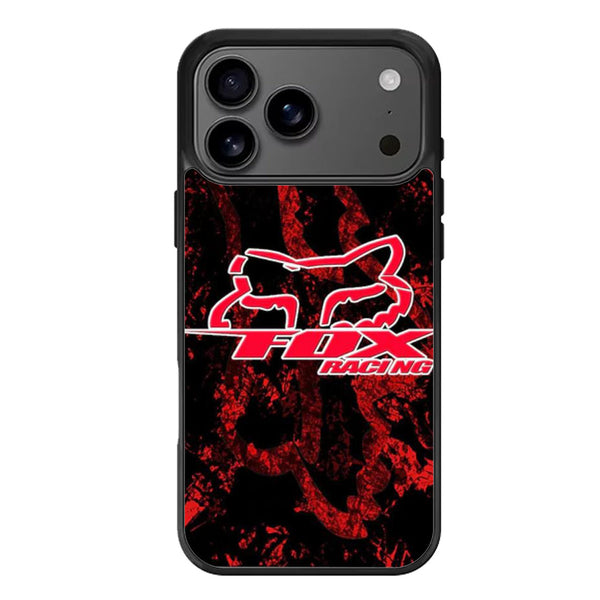 Fox Racing Red Bachround Cover iPhone 17 Case