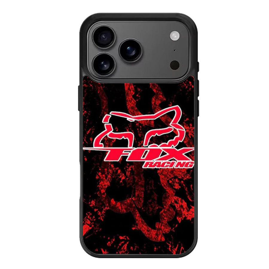 Fox Racing Red Bachround Cover iPhone 17 Case