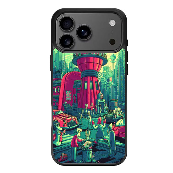 Futurama Dan Mumford City iPhone 17 Case