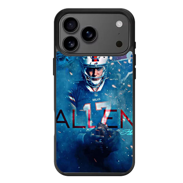 Josh Allen Buffalo Bills Artwork iPhone 17 Case
