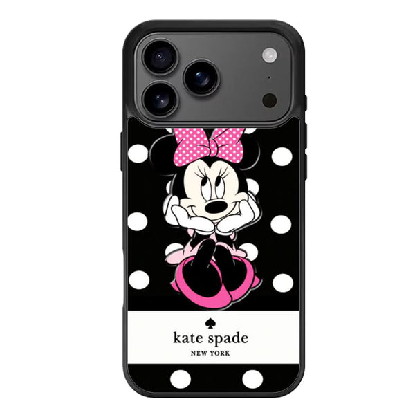 Kate Spade Black Minnie Mouse iPhone 17 Case