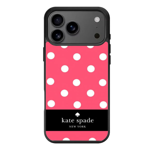 Katespade Ny Pink Polkadot iPhone 17 Case