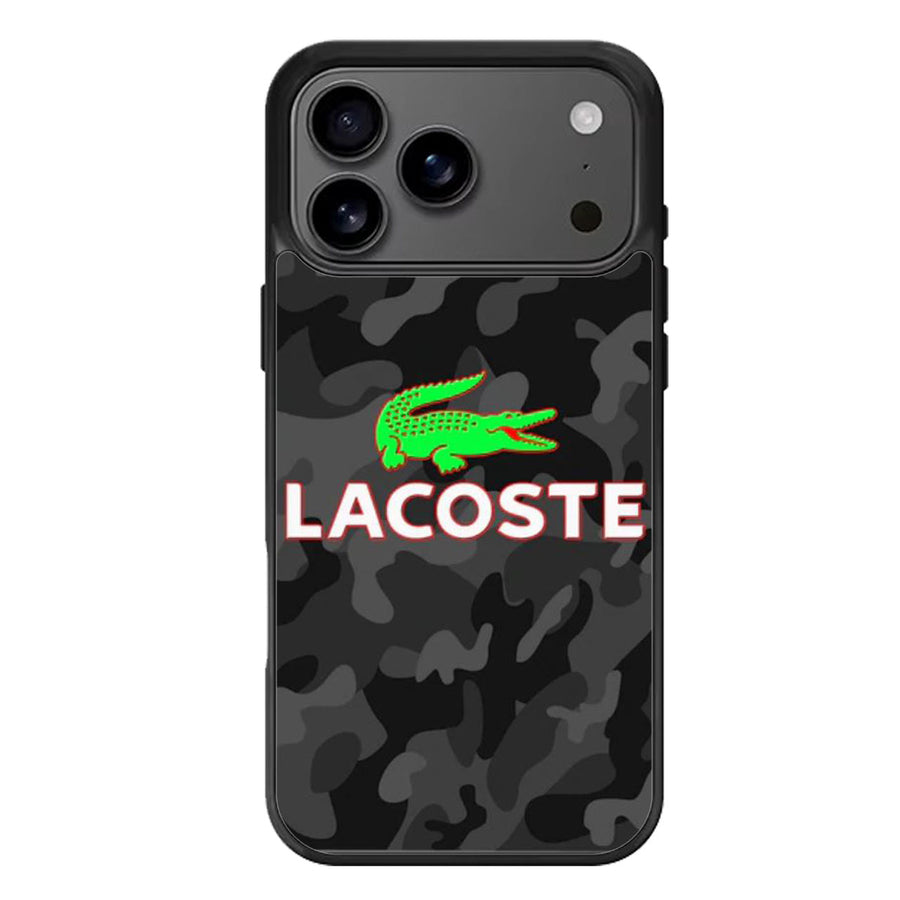 Lacoste Black Camo iPhone 17 Case