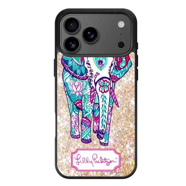 Lilly Pulitzer Elephant Sparkly iPhone 17 Case