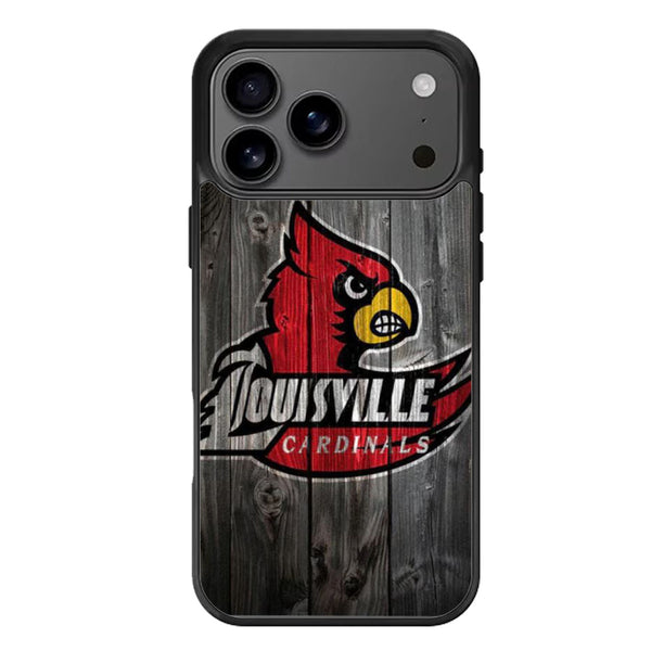 Louisville Cardinals Wood iPhone 17 Case