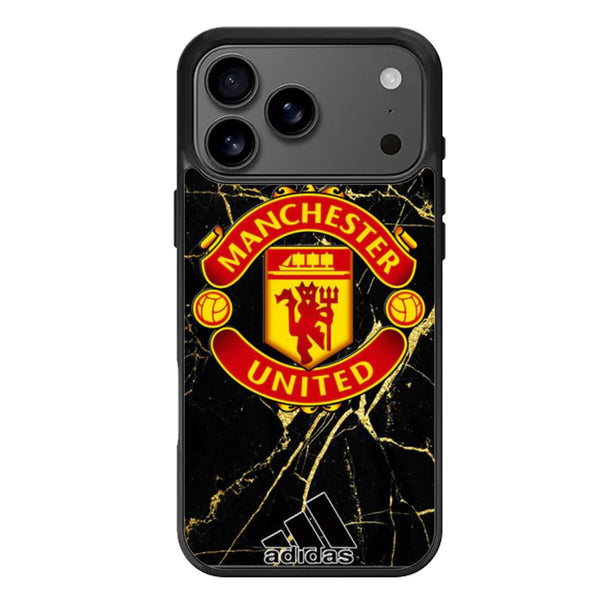 Manchester United Logo Marble iPhone 17 Case