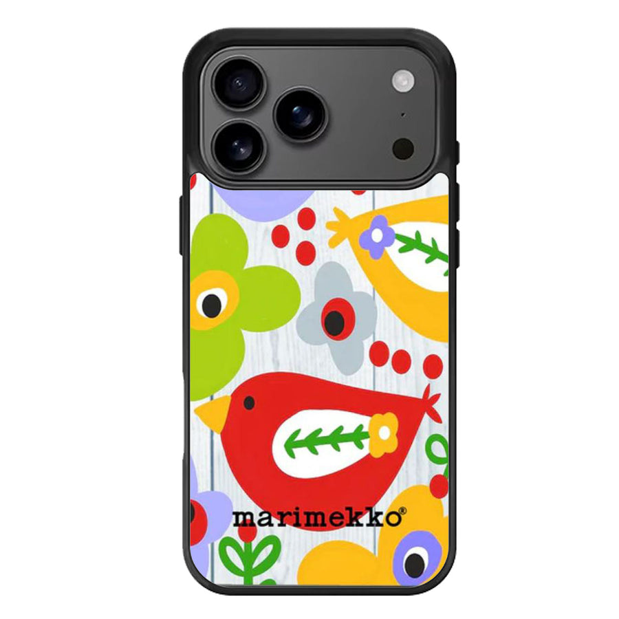 Marimekko Flowers Birds Cover iPhone 17 Case