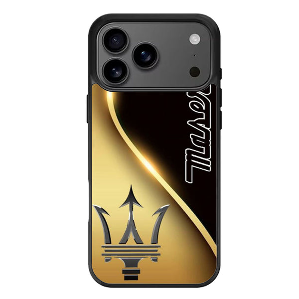 Maserati Logo Gold iPhone 17 Case