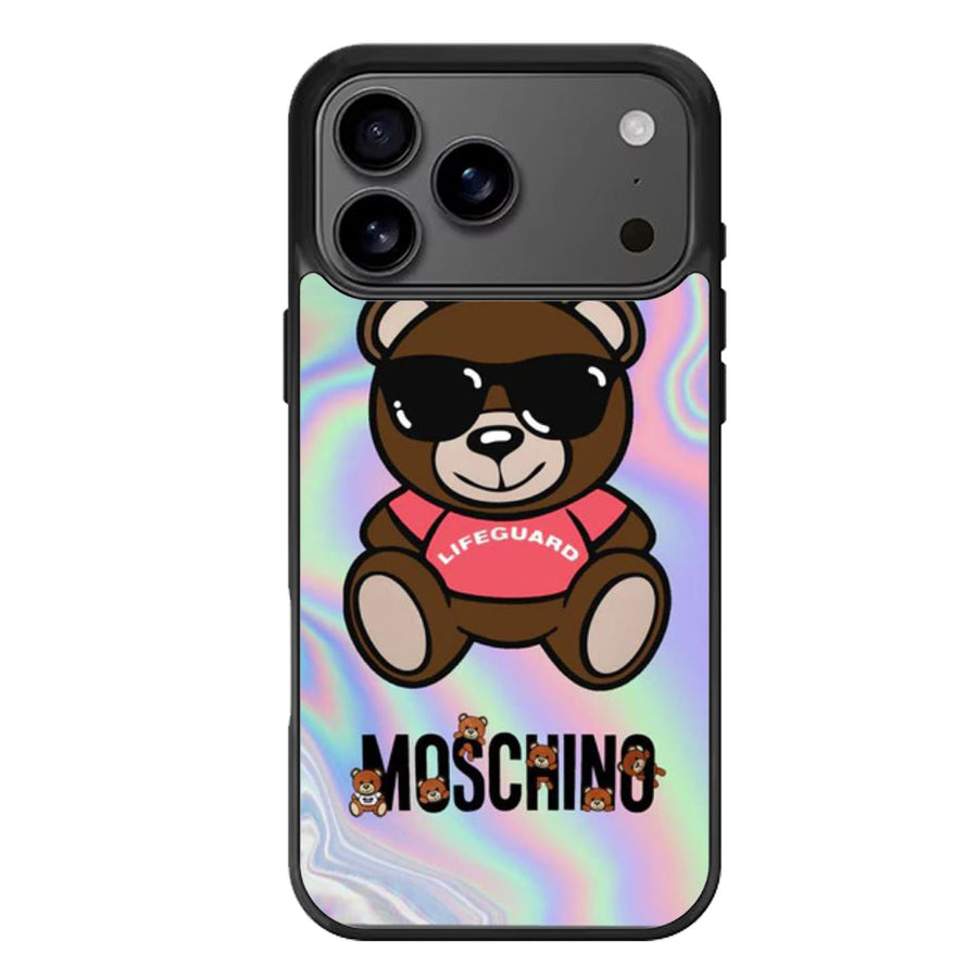 Moschino Logo Holographic iPhone 17 Case