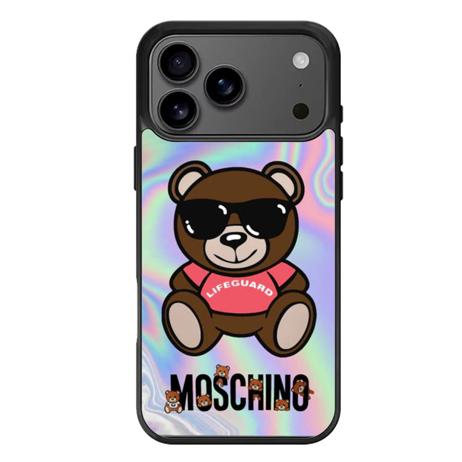 Moschino Logo Holographic Cover iPhone 17 Case
