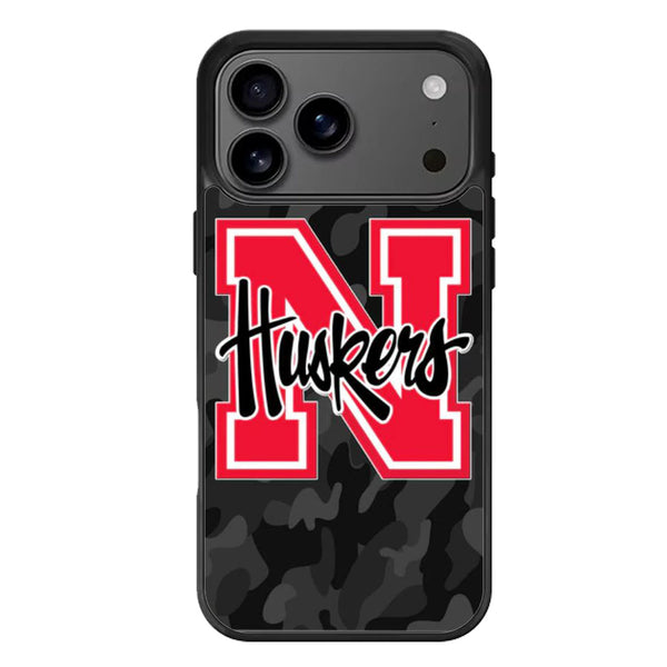 Nebraska Cornhuskers Black iPhone 17 Case