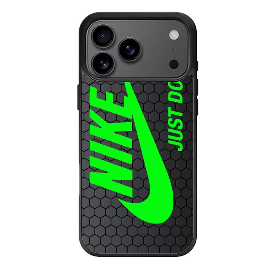 Nike Just Do It Black Green iPhone 17 Case