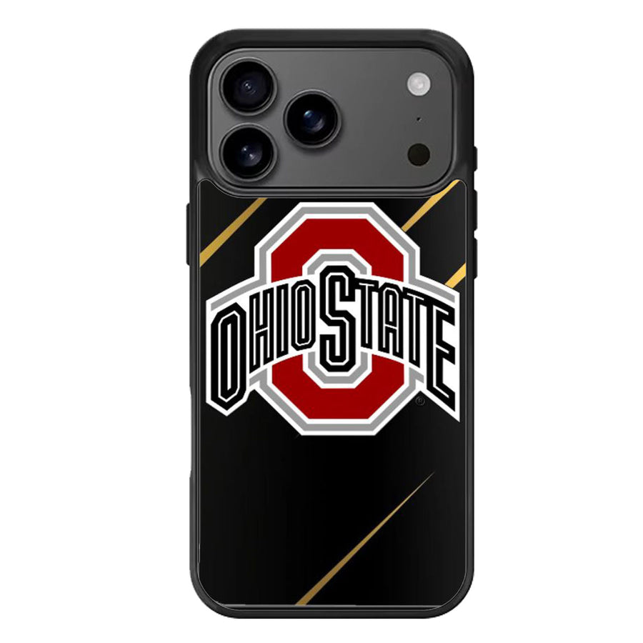 Ohio State Buckeyes Black iPhone 17 Case