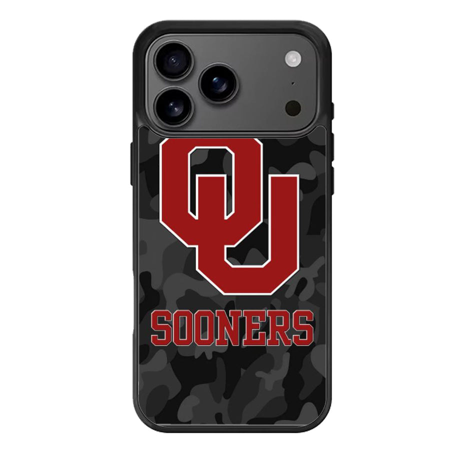 Oklahoma Sooners Black Camo iPhone 17 Case