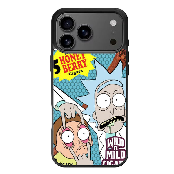 Rick And Morty Backwoods Cigar iPhone 17 Case