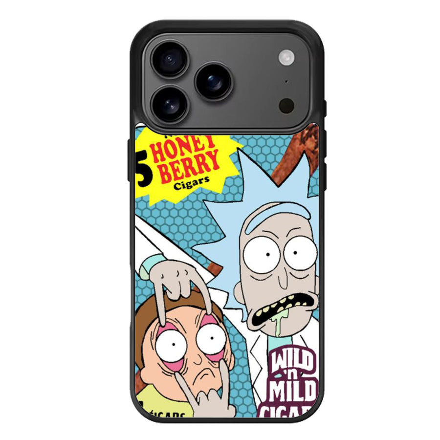 Rick And Morty Backwoods Cigar iPhone 17 Case