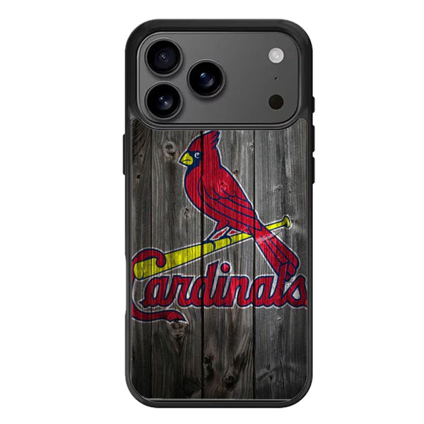 St Louis Cardinals Wood iPhone 17 Case