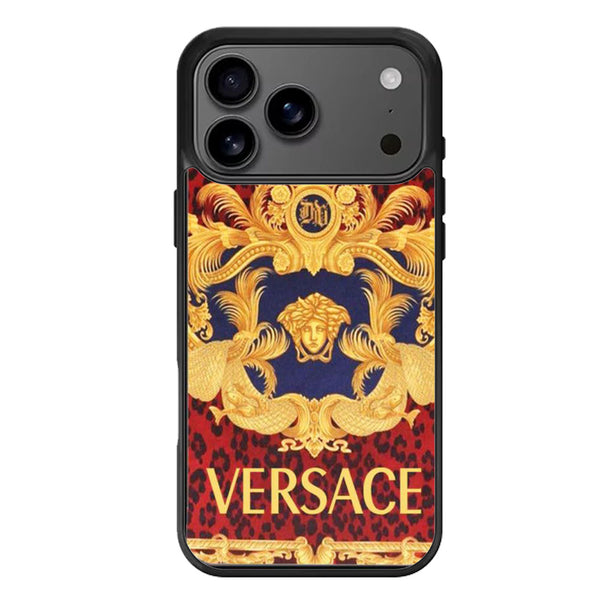 Versace Red Velvet iPhone 17 Case